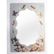 Oglinda de lemn pictata manual -50/70cm
